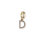 Load image into Gallery viewer, D Initial Diamond Charm