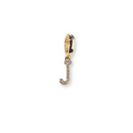 Load image into Gallery viewer, J Initial Diamond Charm