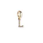 Load image into Gallery viewer, L Initial Diamond Charm