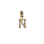 Load image into Gallery viewer, N Initial Diamond Charm