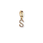 Load image into Gallery viewer, S Initial Diamond Charm