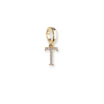 Load image into Gallery viewer, T Initial Diamond Charm