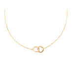 Load image into Gallery viewer, 14K Yellow Gold 4 Leaf Clover Interlock Necklace