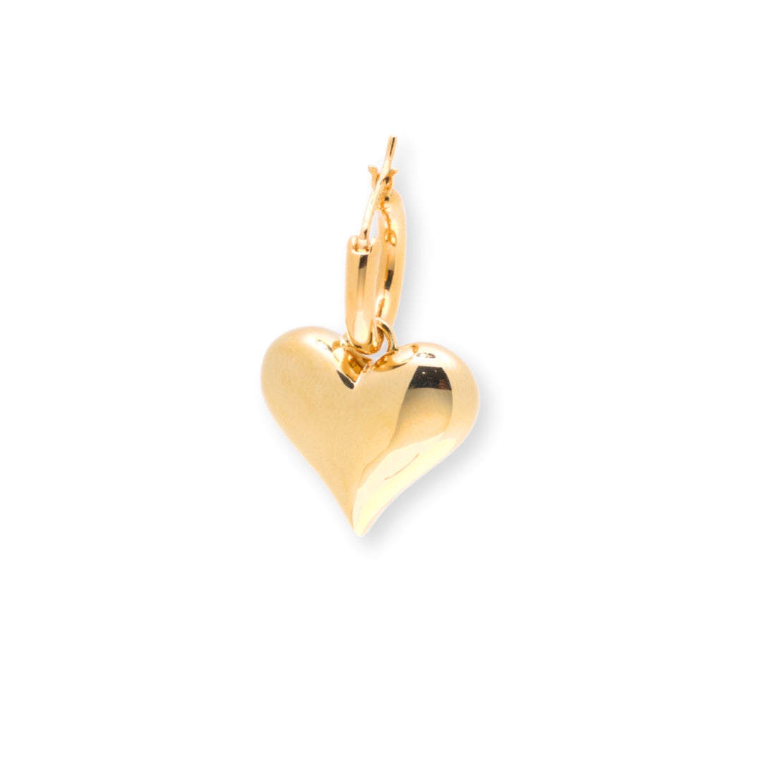 Chunky Heart Dangling Earrings