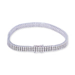 Load image into Gallery viewer, Tennis Square Setting Round 5.5ct Diamond Bracelet
