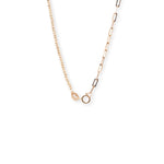 Load image into Gallery viewer, Half Paperclip Half Diamond Cut Necklace
