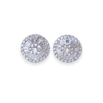 Load image into Gallery viewer, Round Baguette &amp; Round 1ct Diamond Earrings
