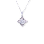 Load image into Gallery viewer, Flower Round 0.52ct Diamond Necklace
