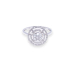 Load image into Gallery viewer, Double Halo Round 0.5ct Diamond Ring
