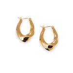 Load image into Gallery viewer, Bumpy U-Shaped Hoops Earrings
