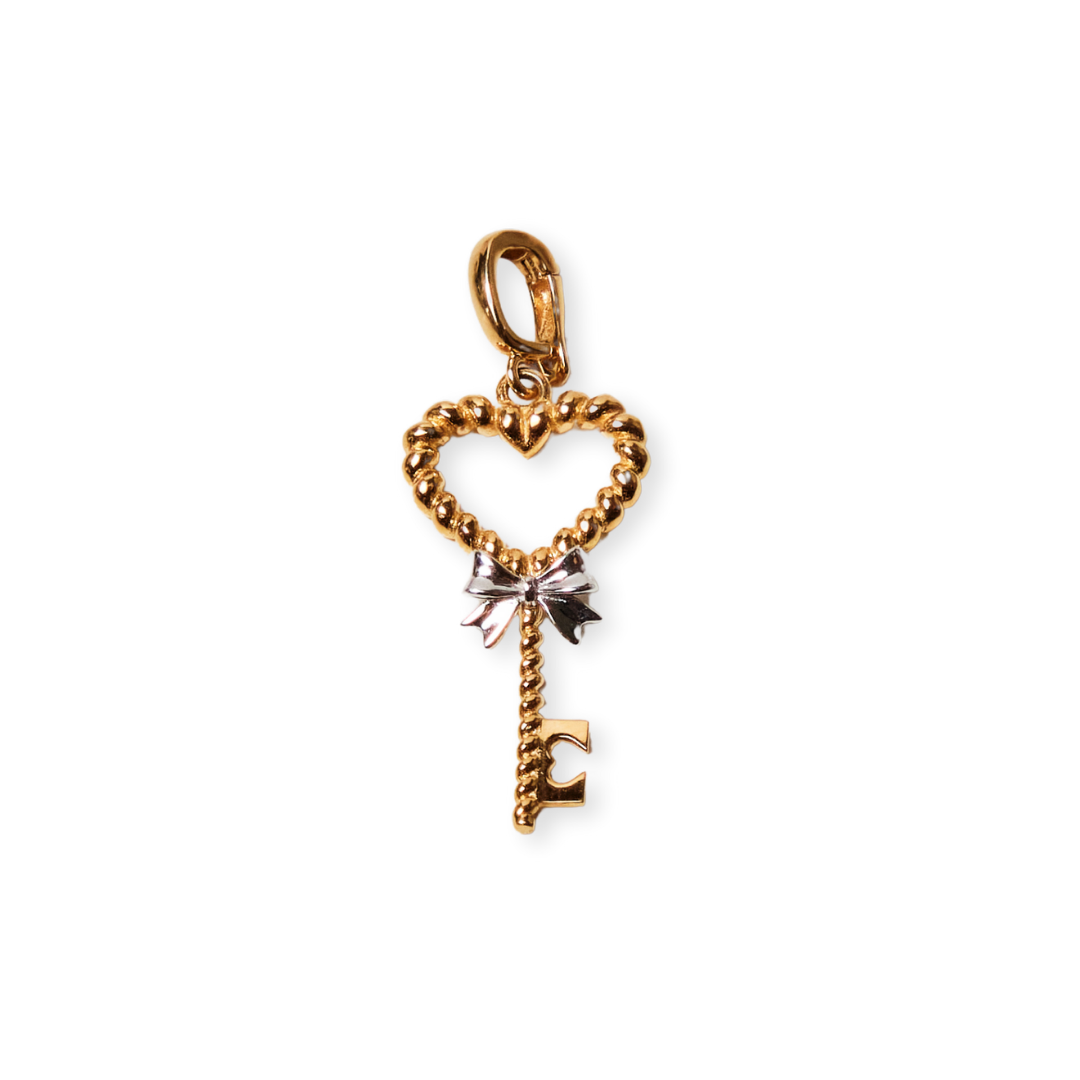 Heart Key Charm