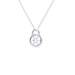 Load image into Gallery viewer, Round Lock Round 1.720ct MOP &amp; 0.180ct Diamond Necklace
