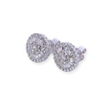 Load image into Gallery viewer, Round Baguette &amp; Round 1ct Diamond Earrings
