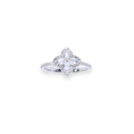 Load image into Gallery viewer, Clover Pear Rose Cut 0.5ct Diamond Ring
