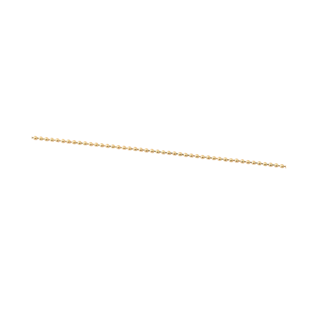 14K Yellow Gold Bead Chain Bracelet
