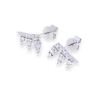 Load image into Gallery viewer, Ear Crawler Round &amp; Baguette 0.4ct Diamond Earrings
