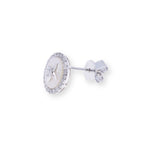 Load image into Gallery viewer, Round Round 1.980ct MOP &amp; 0.30ct Diamond Earrings
