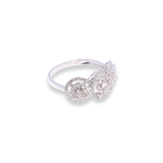 Load image into Gallery viewer, Trilogy Round Halo Round 0.85ct Diamond Ring
