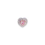 Load image into Gallery viewer, Heart Stud 0.26ct Pink Diamond &amp; 0.24ct Diamond Earrings
