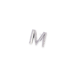 Load image into Gallery viewer, Letter M Stud 0.12ct Diamond Earrings
