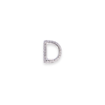 Load image into Gallery viewer, Letter D Stud 0.1ct Diamond Earrings
