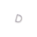 Load image into Gallery viewer, Letter D Stud 0.1ct Diamond Earrings
