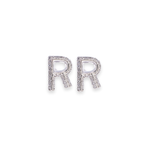 Load image into Gallery viewer, Letter R Stud 0.12ct Diamond Earrings
