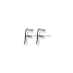 Load image into Gallery viewer, Letter F Stud 0.06ct Diamond Earrings
