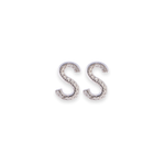 Load image into Gallery viewer, Letter S Stud 0.08ct Diamond Earrings
