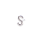 Load image into Gallery viewer, Letter S Stud 0.08ct Diamond Earrings
