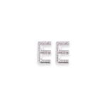 Load image into Gallery viewer, Letter E Stud 0.1ct Diamond Earrings
