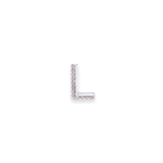 Load image into Gallery viewer, Letter L Stud 0.06ct Diamond Earrings
