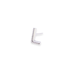 Load image into Gallery viewer, Letter L Stud 0.06ct Diamond Earrings
