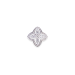 Load image into Gallery viewer, Clover Halo Stud 0.42ct Diamond Earrings
