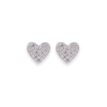 Load image into Gallery viewer, Heart Stud 0.18ct Diamond Earrings
