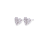 Load image into Gallery viewer, Heart Stud 0.18ct Diamond Earrings
