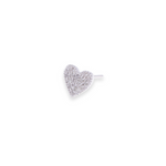 Load image into Gallery viewer, Heart Stud 0.18ct Diamond Earrings
