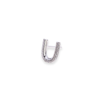 Load image into Gallery viewer, Letter U Stud 0.1ct Diamond Earrings
