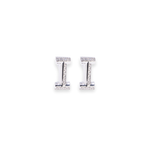 Load image into Gallery viewer, Letter I Stud 0.06ct Diamond Earrings
