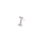 Load image into Gallery viewer, Letter I Stud 0.06ct Diamond Earrings
