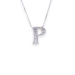 Load image into Gallery viewer, Letter P 0.38ct Diamond Necklace
