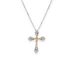 Load image into Gallery viewer, Cross 0.32ct Yellow Diamond &amp; Diamond Necklace
