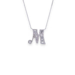 Load image into Gallery viewer, Letter M 0.6ct Diamond Necklace
