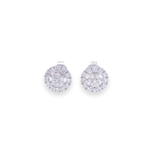 Load image into Gallery viewer, Statement Stud Round 1.078ct Diamond Earrings
