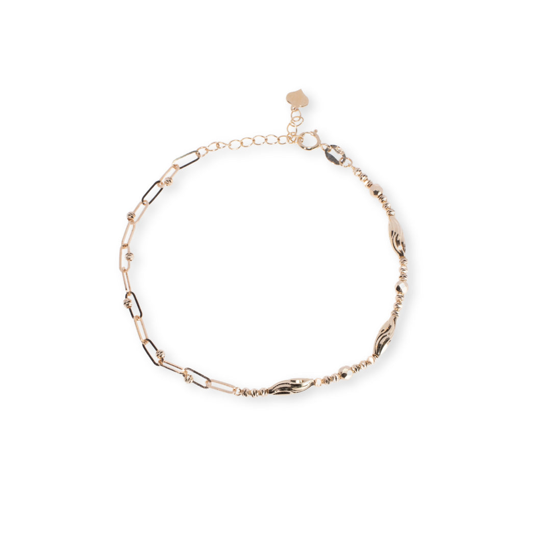 Half Paperclip Half Statement Chain Bracelet