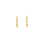 Load image into Gallery viewer, 14K Yellow Gold Twisted Hoops Earrings