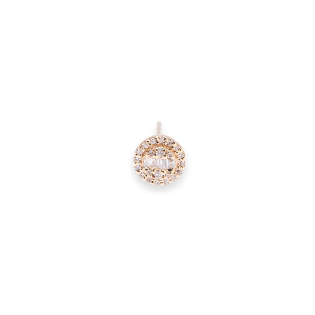 Round Stud 0.18ct Diamond Earrings