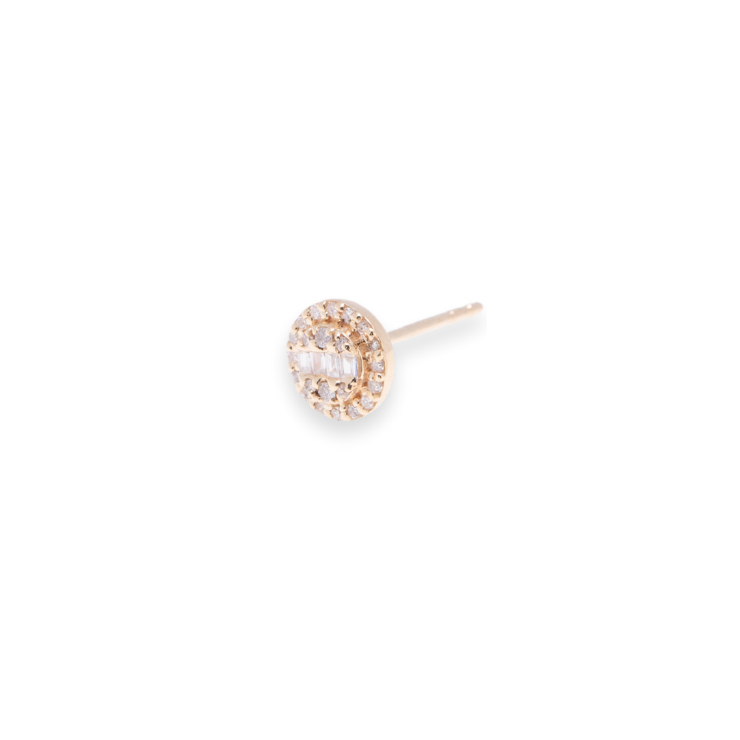 Round Stud 0.18ct Diamond Earrings