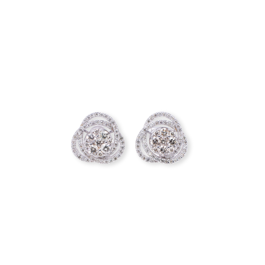 Ladyboss Round 1.4ct Diamond Earrings