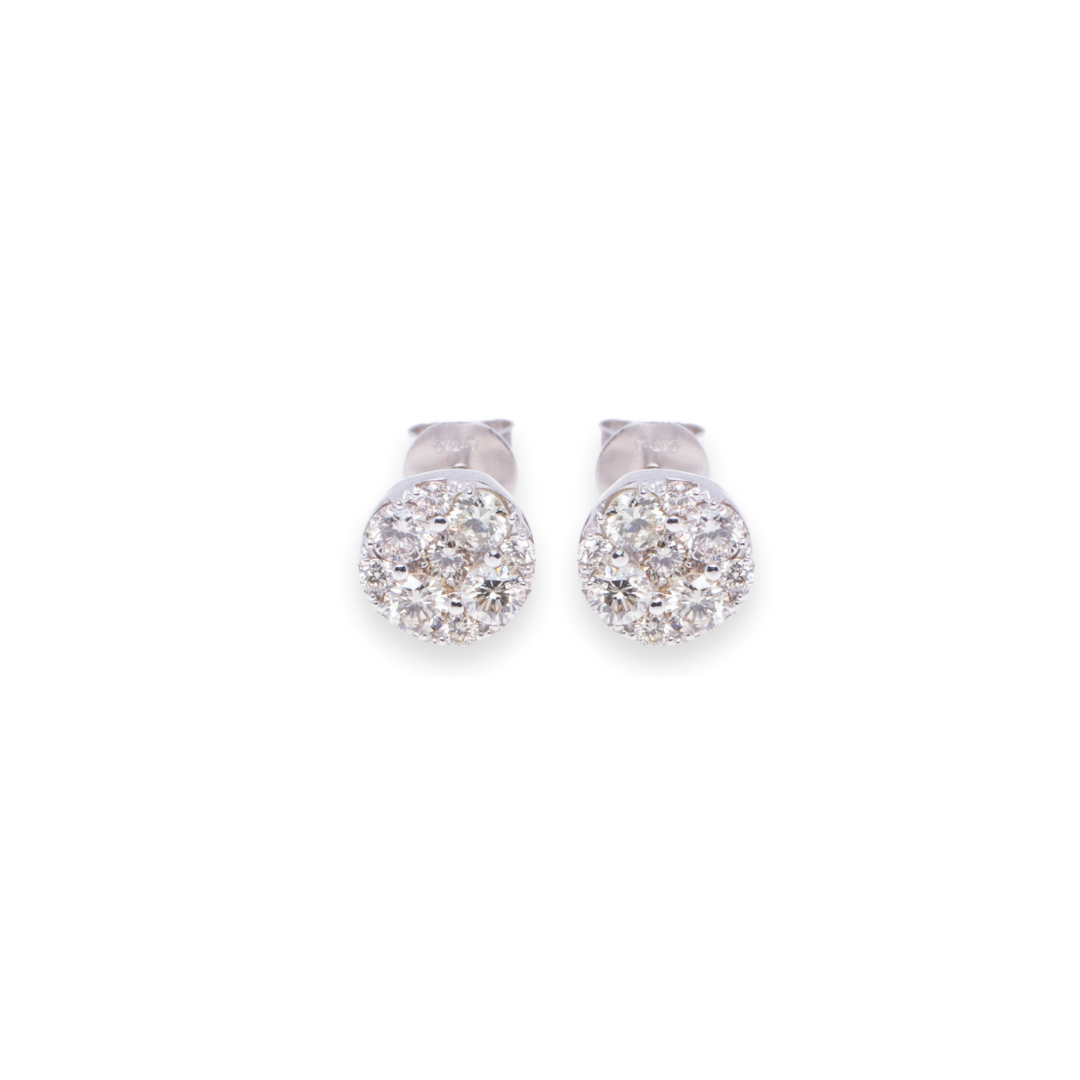 Ladyboss Round 1.4ct Diamond Earrings